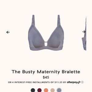 Lively The Busty Maternity/Nursing Bra Smoke Size 2